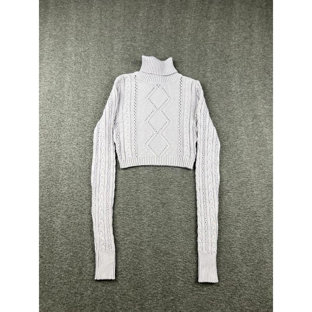 HERA COLLECTION Women's Turtleneck Cable Knit Sweater Size Small
